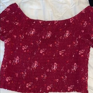 Off the shoulder crop top